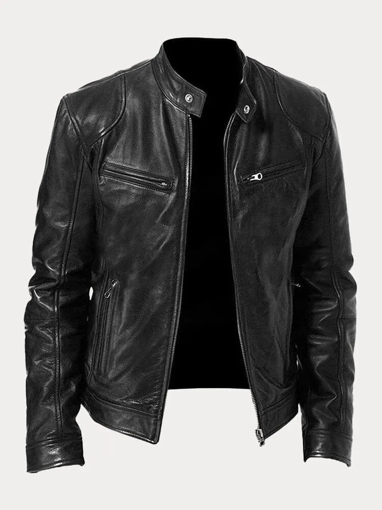 Viktor – Casual Kožená Bunda Nadčasový Design | | Elora Praha