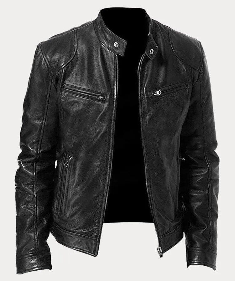 Viktor – Casual Kožená Bunda Nadčasový Design | | Elora Praha