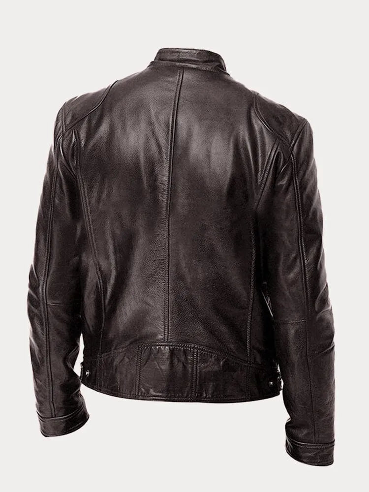 Viktor – Casual Kožená Bunda Nadčasový Design | | Elora Praha
