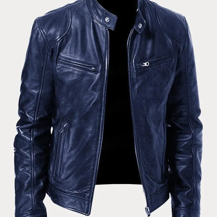 Viktor – Casual Kožená Bunda Nadčasový Design | | Elora Praha