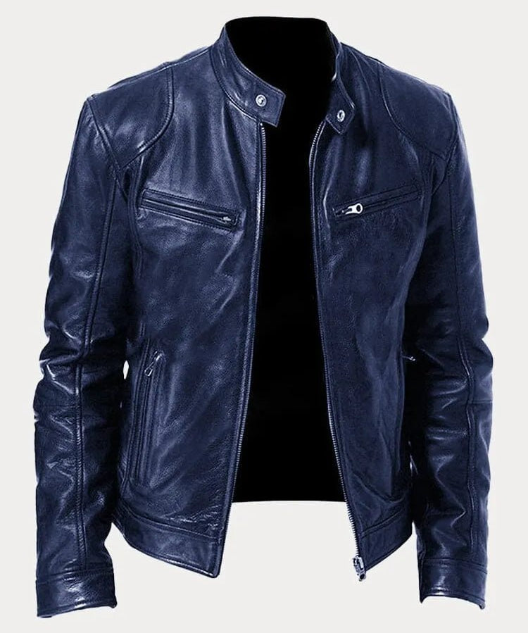 Viktor – Casual Kožená Bunda Nadčasový Design | | Elora Praha