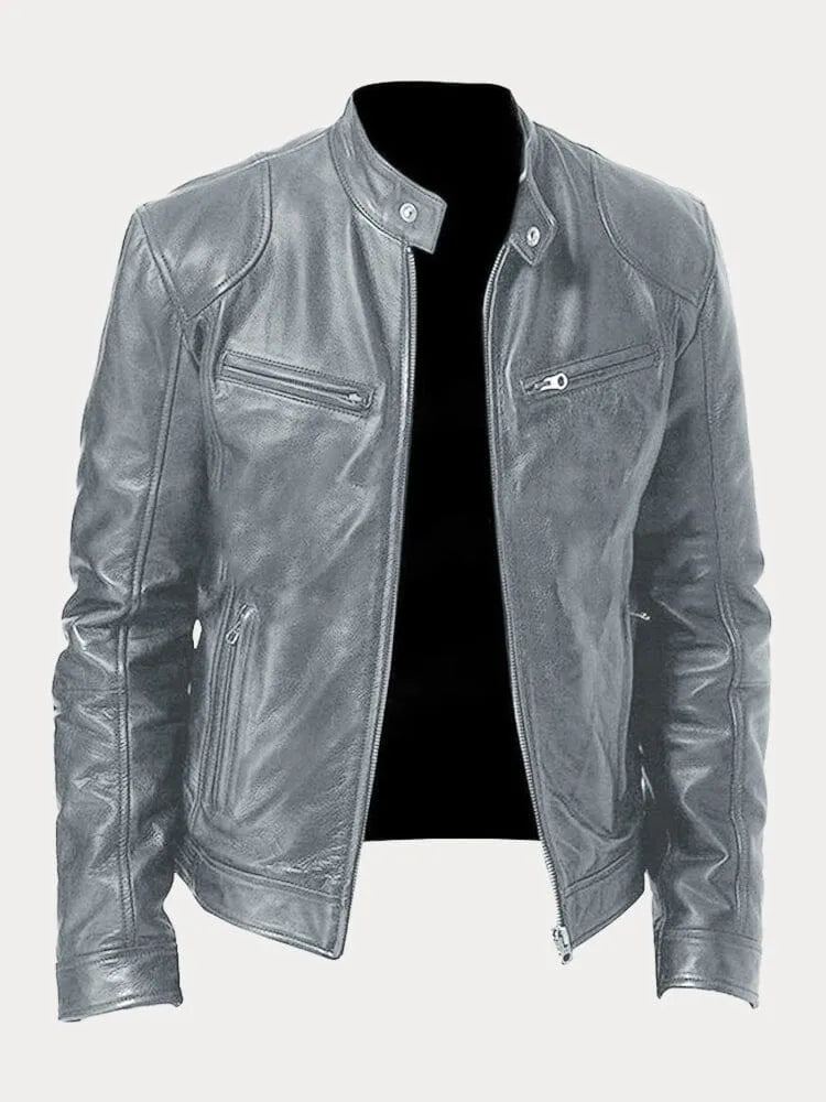 Viktor – Casual Kožená Bunda Nadčasový Design | | Elora Praha
