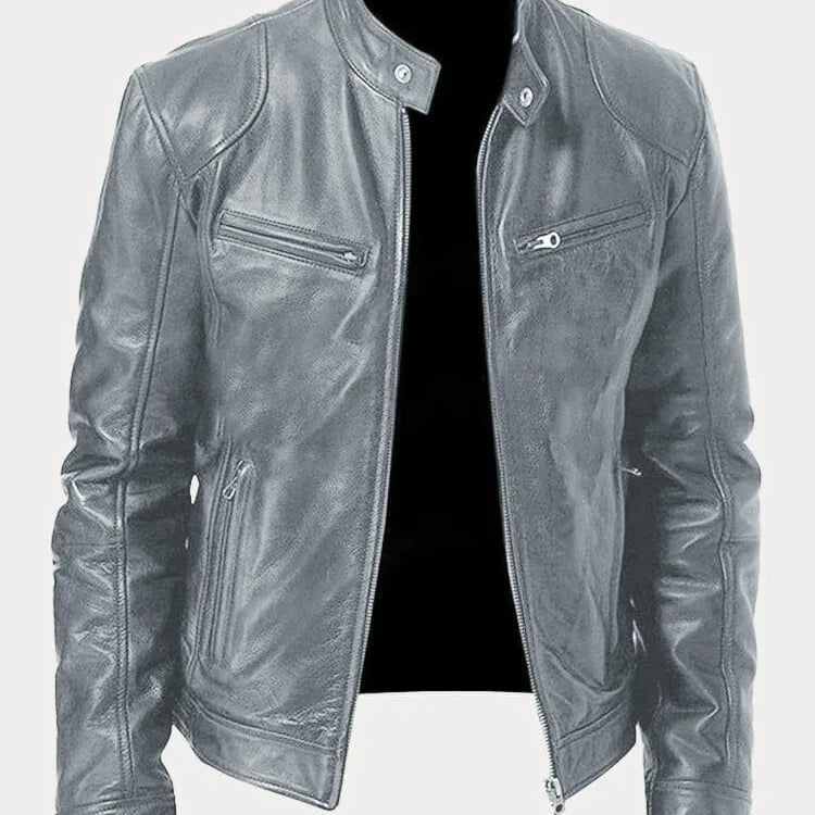 Viktor – Casual Kožená Bunda Nadčasový Design | | Elora Praha