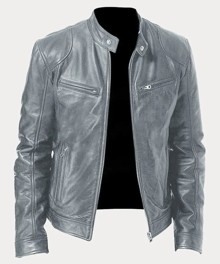 Viktor – Casual Kožená Bunda Nadčasový Design | | Elora Praha