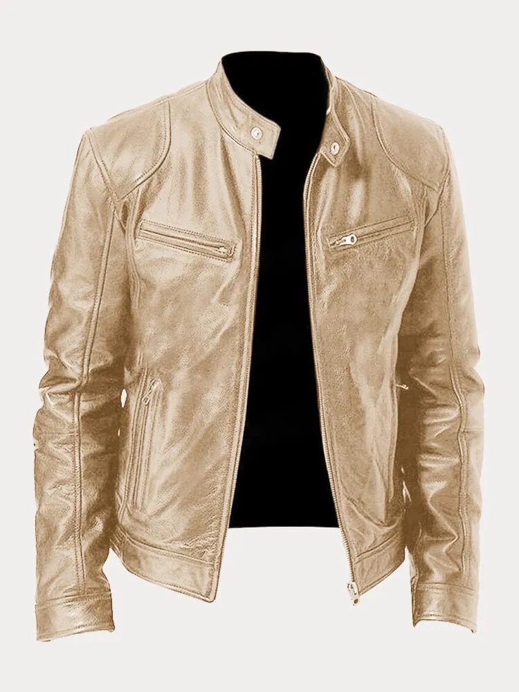 Viktor – Casual Kožená Bunda Nadčasový Design | | Elora Praha