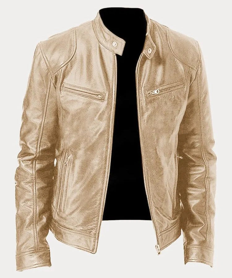 Viktor – Casual Kožená Bunda Nadčasový Design | | Elora Praha