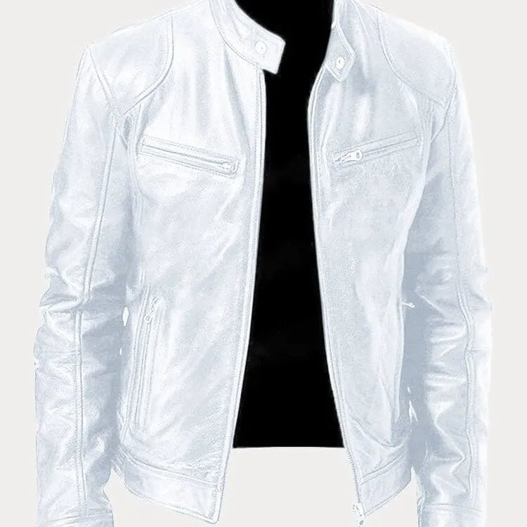 Viktor – Casual Kožená Bunda Nadčasový Design | | Elora Praha