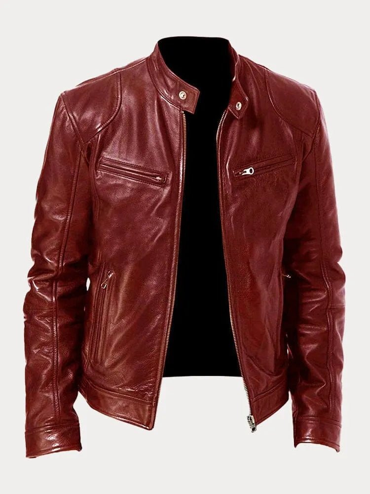 Viktor – Casual Kožená Bunda Nadčasový Design | | Elora Praha
