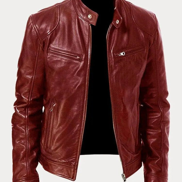 Viktor – Casual Kožená Bunda Nadčasový Design | | Elora Praha