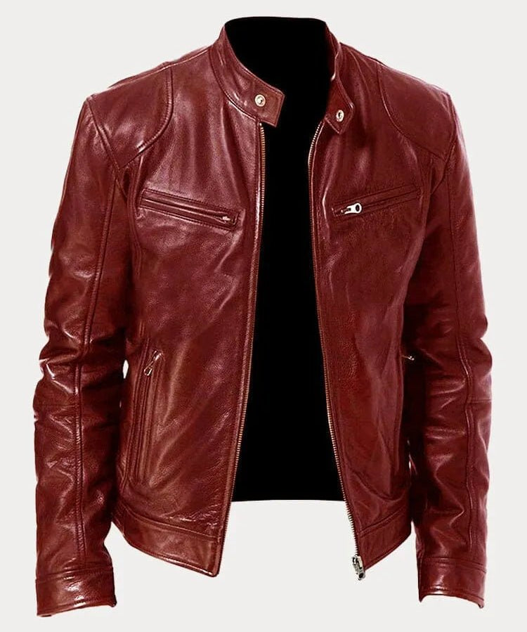 Viktor – Casual Kožená Bunda Nadčasový Design | | Elora Praha
