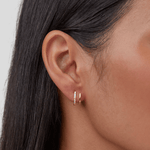 Klaue zlaté a krystalové náušnice | Earrings | Elora Praha