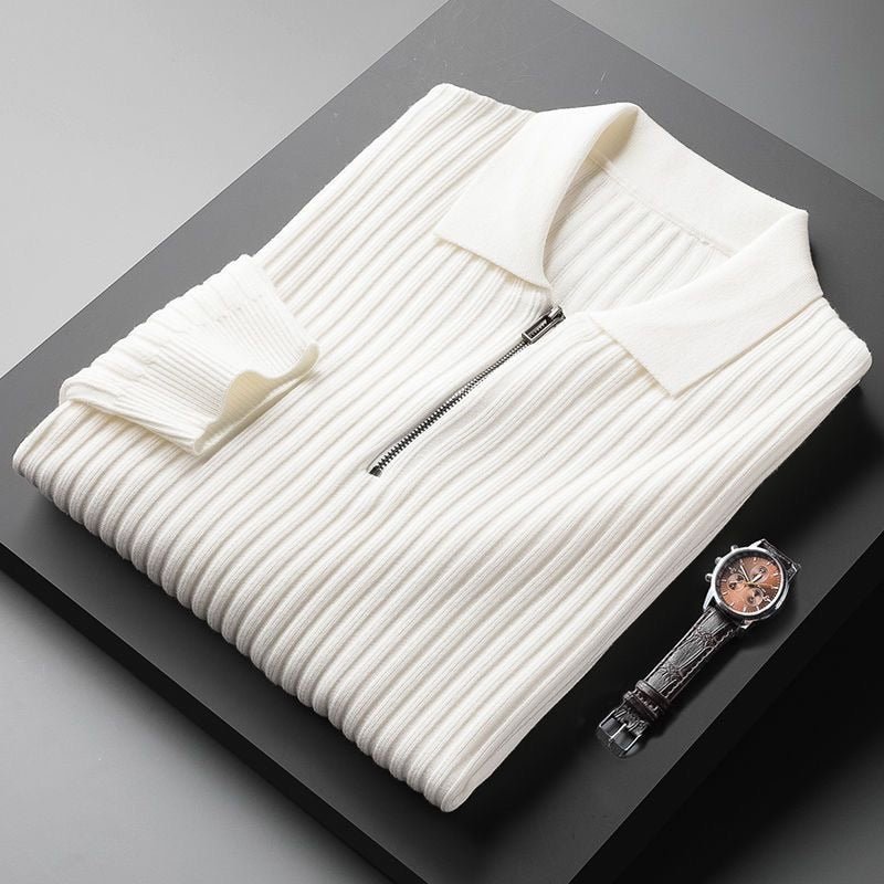 Tomáš – Pánský Polopullover s Zipem | | Elora Praha