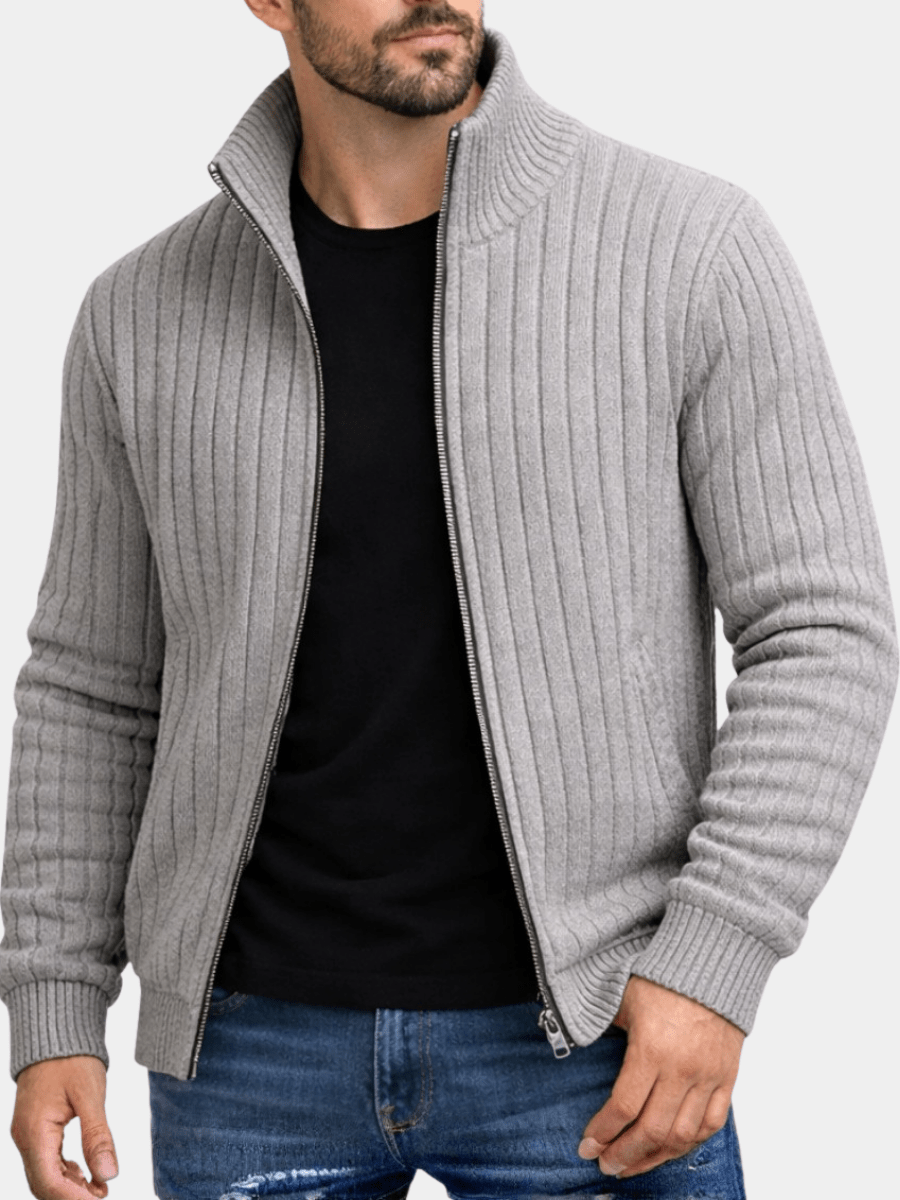 Tiberius™ – Elegantní cardigan se zipem | | Elora Praha