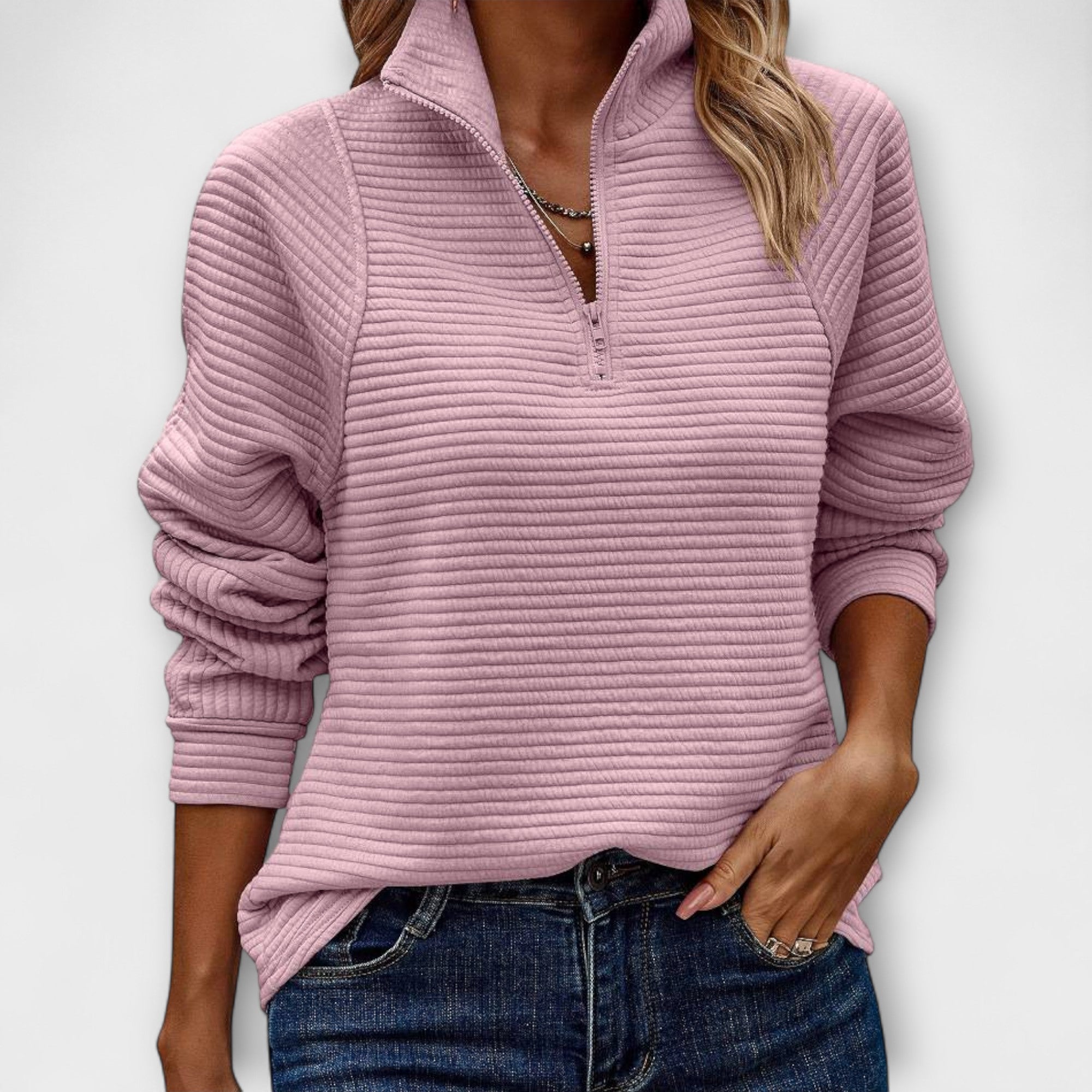 Vilja™ – Svetr s polo zipem
