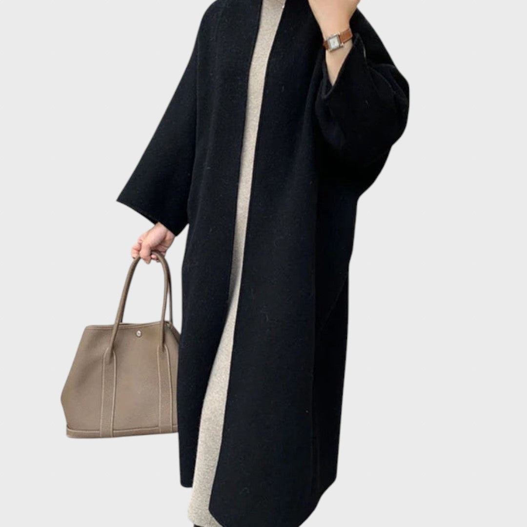 Lukrecija | Elegantní dlouhý vlněný kabát