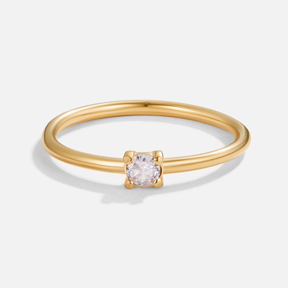 Zlaté prsteny s narozeninovým kamenem | Ring | Elora Praha