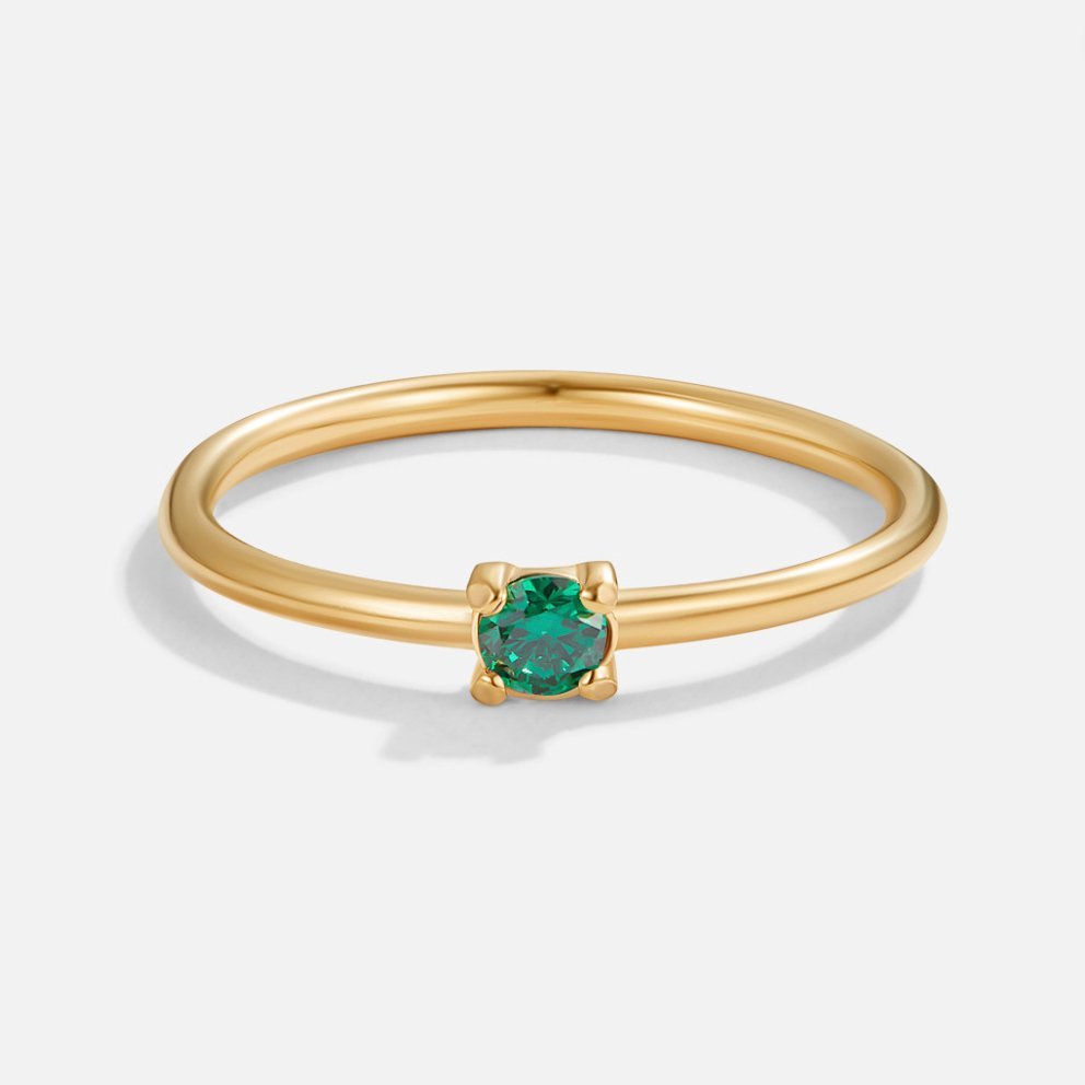 Zlaté prsteny s narozeninovým kamenem | Ring | Elora Praha