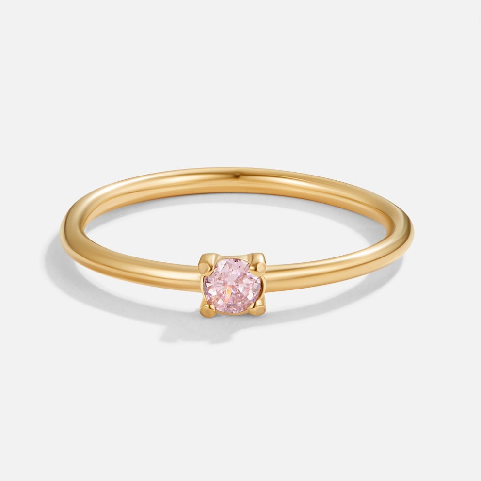 Zlaté prsteny s narozeninovým kamenem | Ring | Elora Praha
