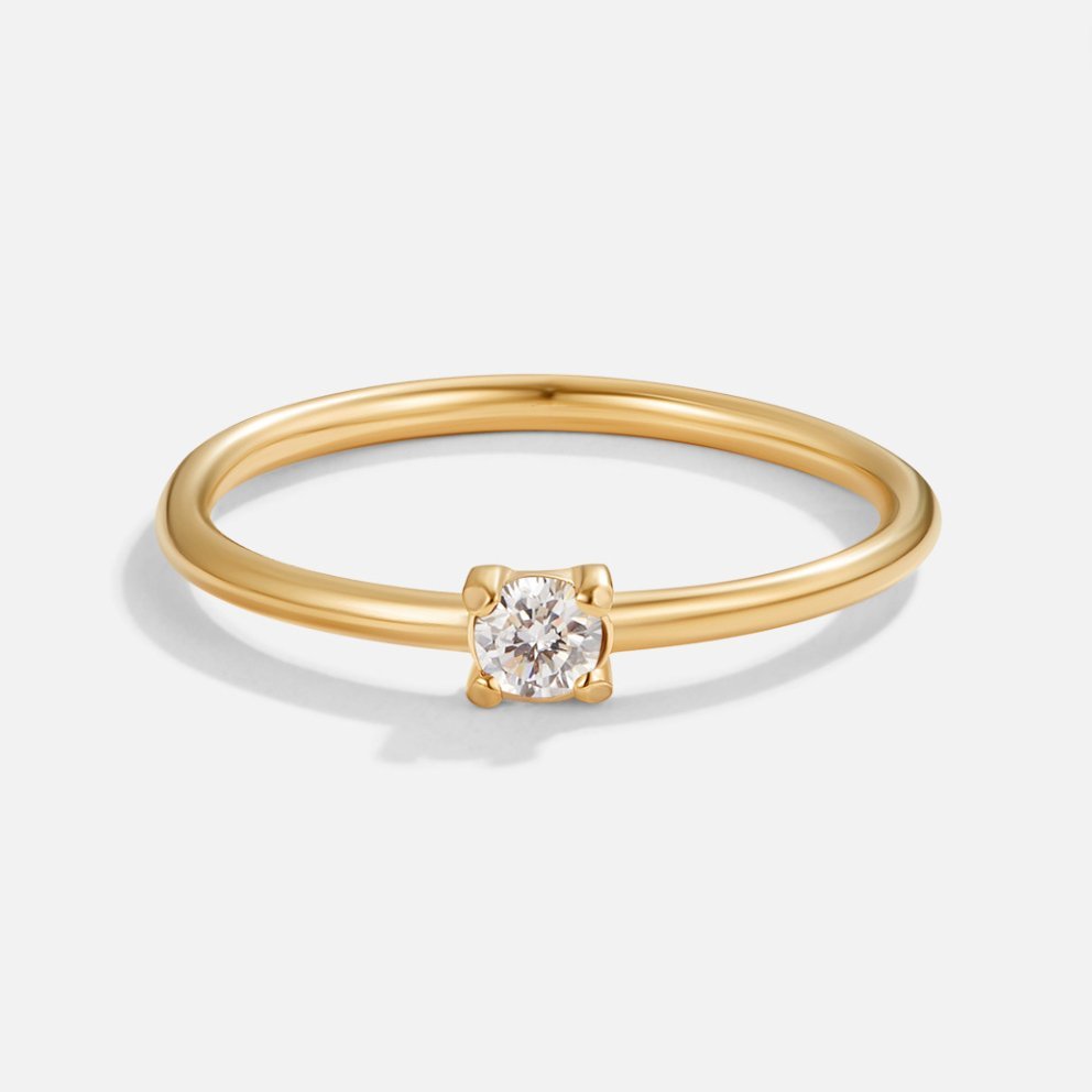 Zlaté prsteny s narozeninovým kamenem | Ring | Elora Praha