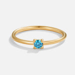 Zlaté prsteny s narozeninovým kamenem | Ring | Elora Praha