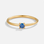 Zlaté prsteny s narozeninovým kamenem | Ring | Elora Praha