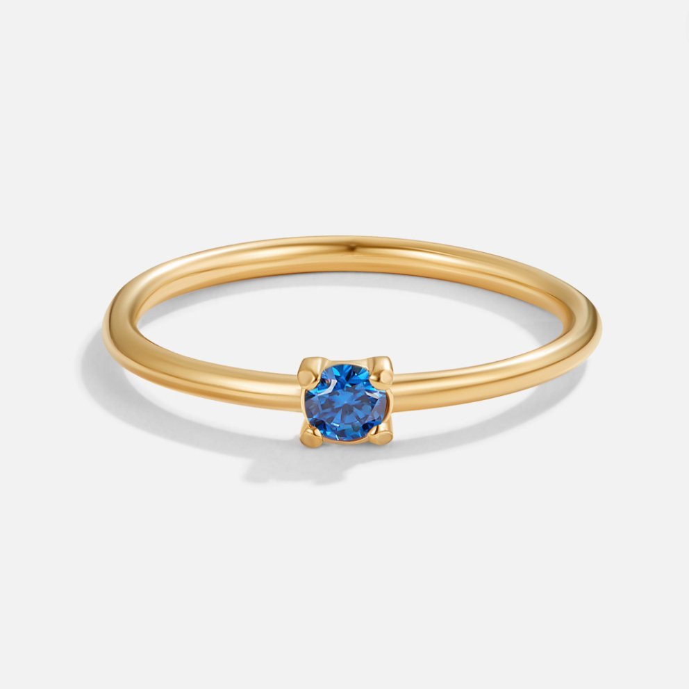 Zlaté prsteny s narozeninovým kamenem | Ring | Elora Praha