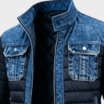 Jake - Hybridní denimová prošívaná bunda pro městský styl | | Elora Praha