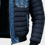 Jake - Hybridní denimová prošívaná bunda pro městský styl | | Elora Praha