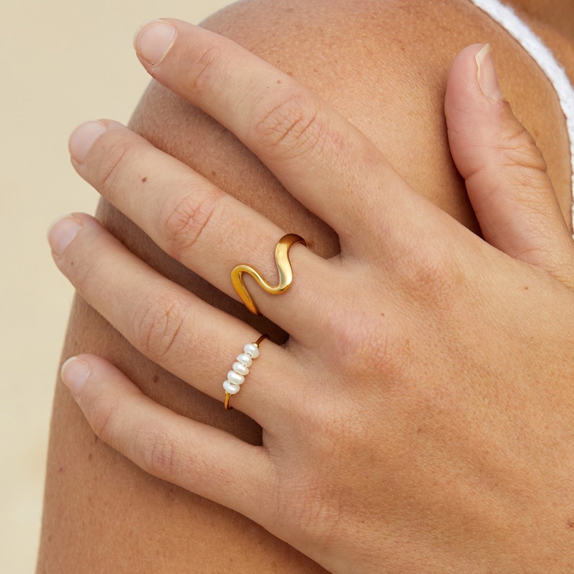 Grace - Prsten se sladkovodními perlami | Ring | Elora Praha