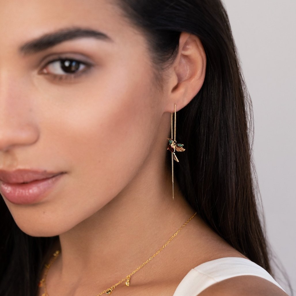 Nádherné kolibříkové náušnice | Earrings | Elora Praha