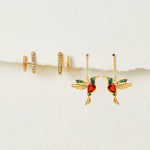 Nádherné kolibříkové náušnice | Earrings | Elora Praha