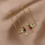 Nádherné kolibříkové náušnice | Earrings | Elora Praha