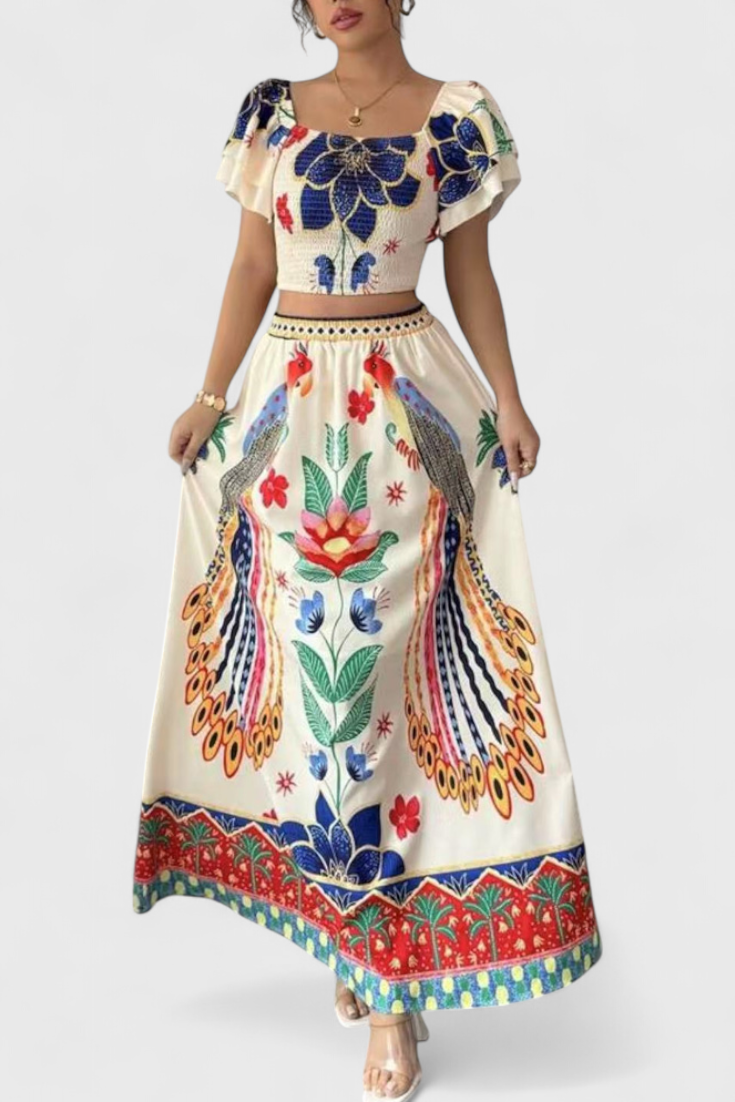 Itzel Boho komplet s etnickými vzory | | Elora Praha