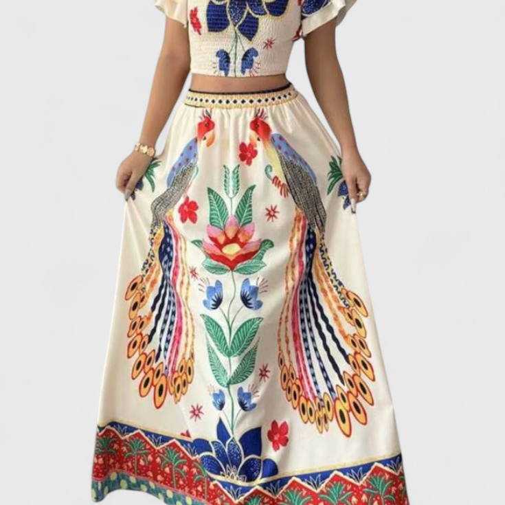 Itzel Boho komplet s etnickými vzory | | Elora Praha