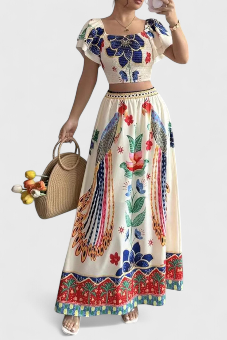 Itzel Boho komplet s etnickými vzory | | Elora Praha