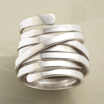 Bliss - Vintage široký stříbrný prsten | Ring | Elora Praha