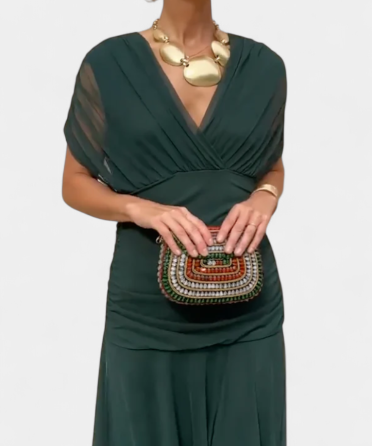 Eryzziah – Elegantní šaty s květinovým potiskem