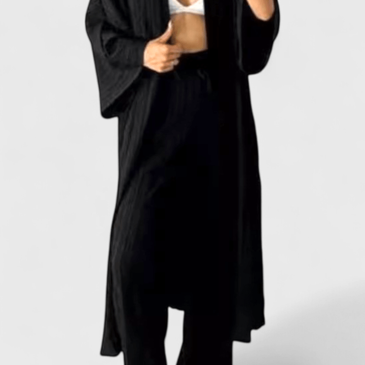 Kaspický dvoudílný relaxační set s dlouhým kimono | | Elora Praha
