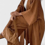 Kaspický dvoudílný relaxační set s dlouhým kimono | | Elora Praha