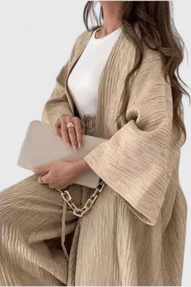 Kaspický dvoudílný relaxační set s dlouhým kimono | | Elora Praha
