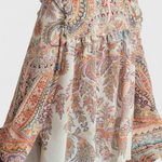 Jemný komplet s volány a vintage paisley vzorem | | Elora Praha