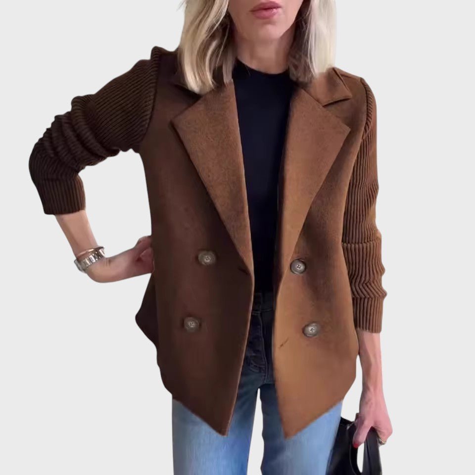 Šiluma | Elegantní sako s pletenými rukávy | | Elora Praha