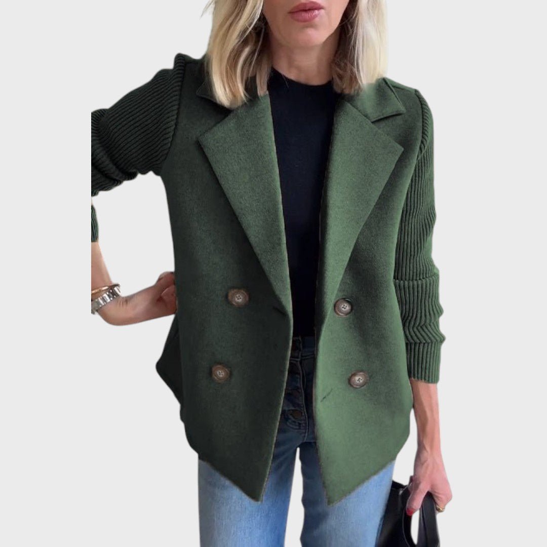 Šiluma | Elegantní sako s pletenými rukávy | | Elora Praha