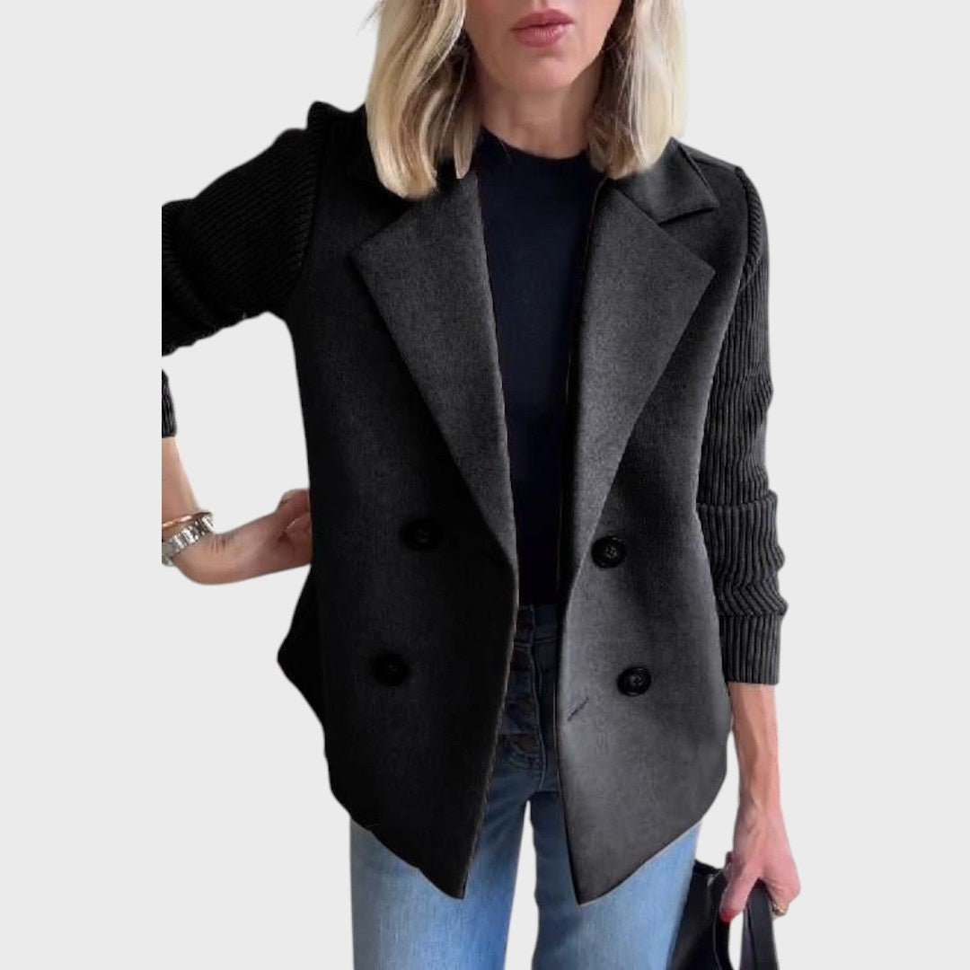 Šiluma | Elegantní sako s pletenými rukávy | | Elora Praha