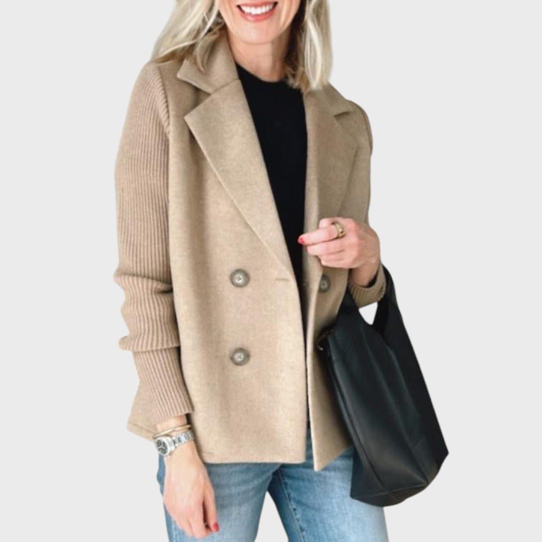 Šiluma | Elegantní sako s pletenými rukávy | | Elora Praha