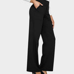 Calista™ | Dámské volné kalhoty hnědé barvy | Pantalons | Elora Praha