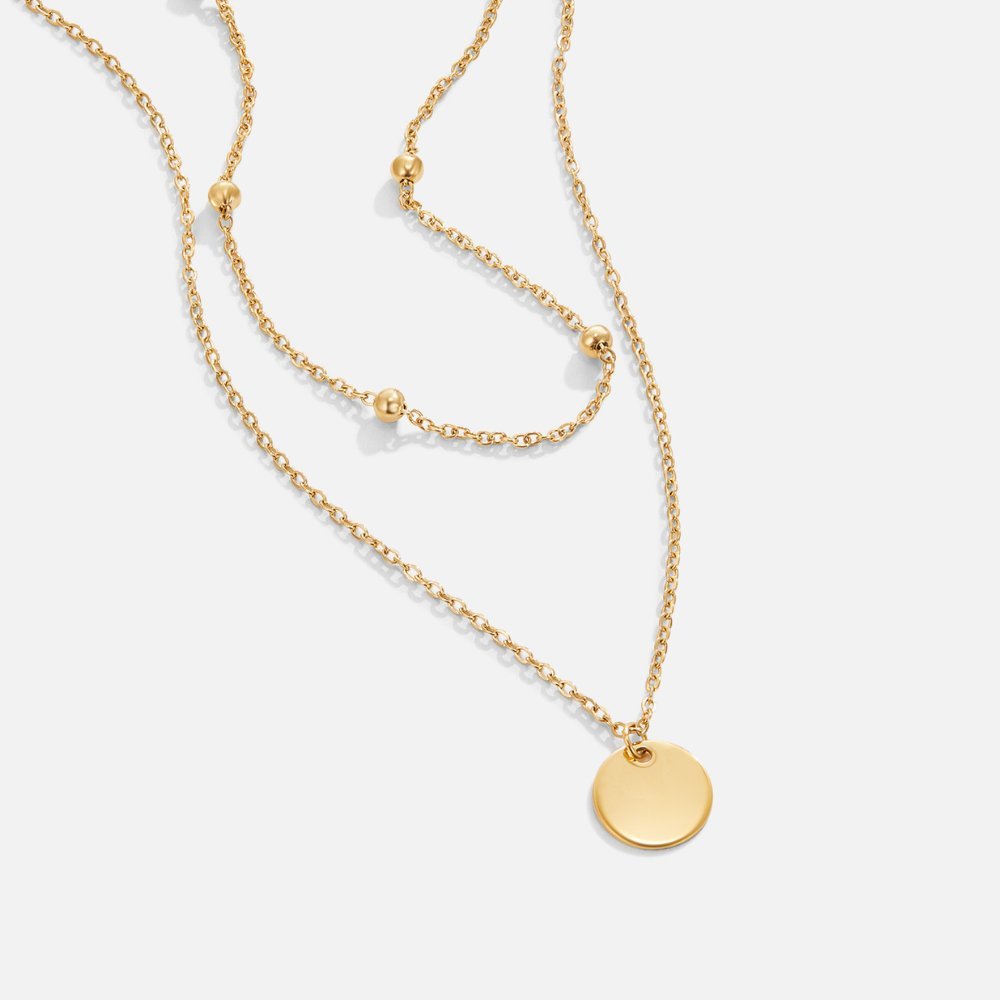 Skládaný plátkový náhrdelník | Necklace | Elora Praha