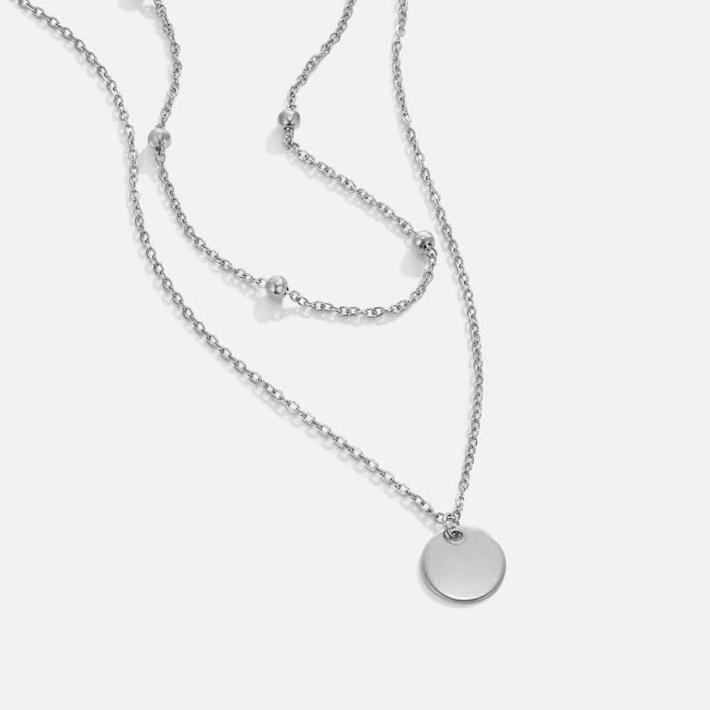 Skládaný náhrdelník stříbrný | Necklace | Elora Praha