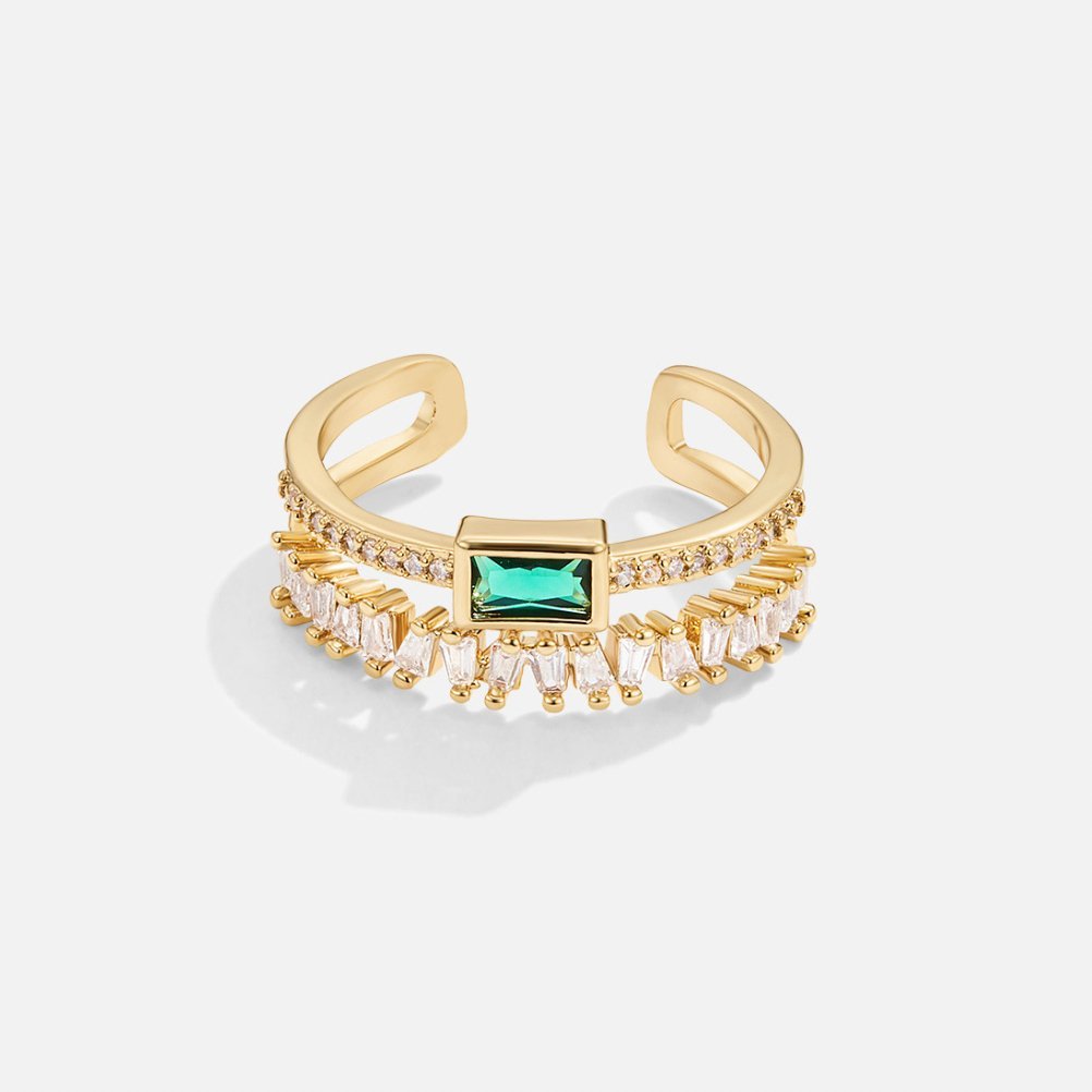 Bliss - Vícevrstvý krystalový prsten | Ring | Elora Praha