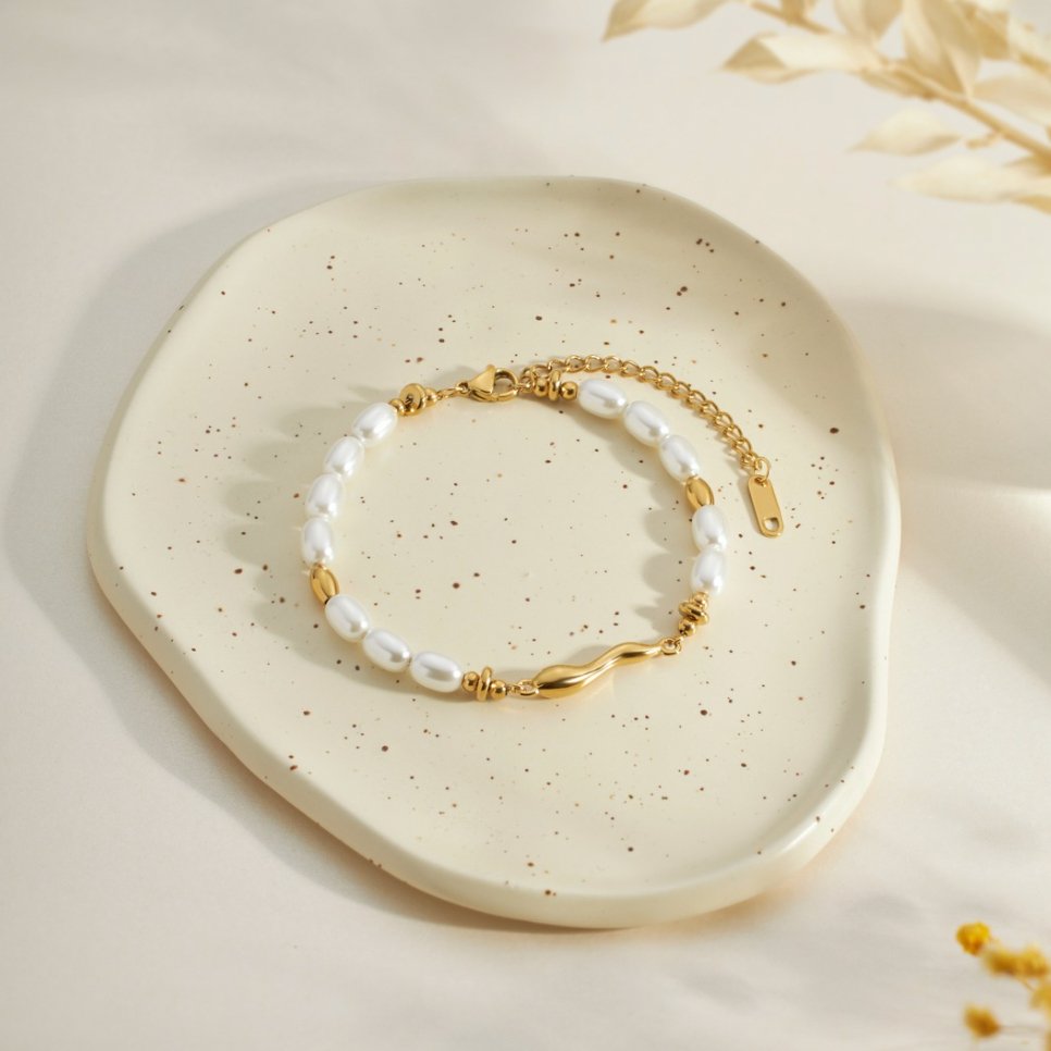Lov Süßwasserperlenarmband | Bracelet | Elora Praha